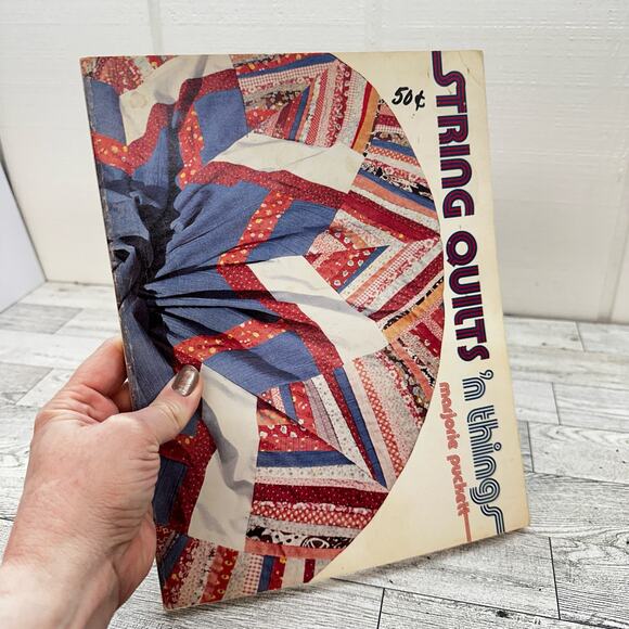 STRING QUILTS 'N THINGS by Marjorie Puckett  Quilting‎ Book  Retro 70s Vtg 1979 - Picture 1 of 15